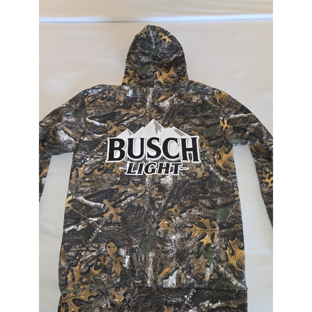 Busch Light Subterfuge Camo Hoodie Brand New w/ Tags Sz Large